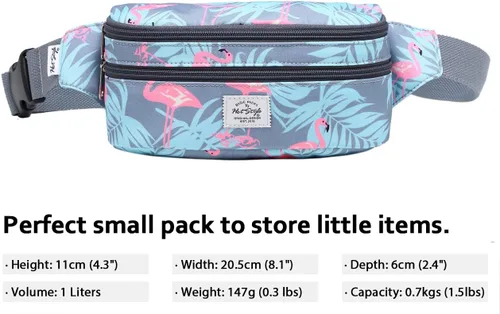 Vista 3 de HotStyle - 521s Riñonera pequeña, linda bolsa para mujer, de 8 x 2.5 x 4.3 pulgadas