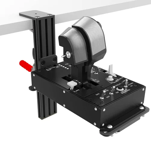 Vista 3 de Easyget 2 Pack Desk Mounts for Flight Sim Joystick Compatible With Thrustmaster Hotas Warthog, Thrustmaster MFD Cougar Pack, Winwing Orion 12