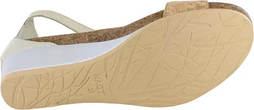 Vista 6 de NAOT Footwear Pixie Sandalia de cuña para mujer con plantilla de corcho y plantilla de soporte de arco - Correa de tobillo ajustable - Comodidad