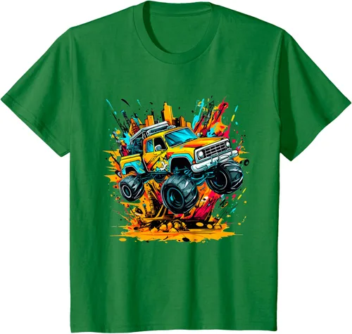 Vista 51 de Monster Trucks Are My Jam - Camiseta Monster Truck, Negro