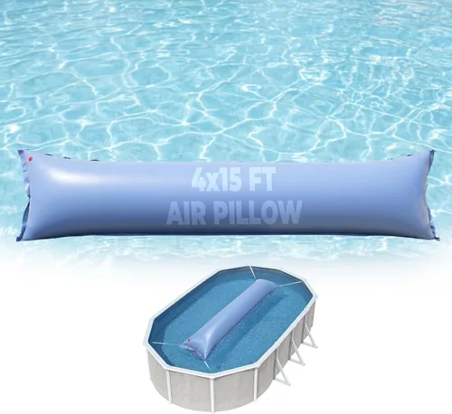 Vista 8 de Blue Wave Almohada de aire de 4 pies x 4 pies para piscina sobre el suelo
