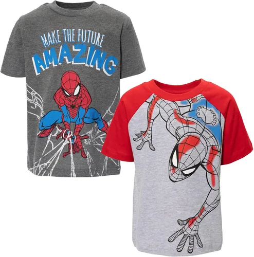 Vista 11 de Marvel Paquete de 2 camisetas para niños pequeños a niños grandes (2T - 18-20)