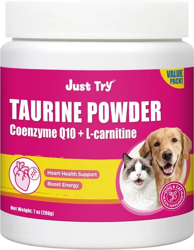 Vista 10 de Just Try Polvo de L-lisina con taurina para gatos, lisina, apoyo inmunológico para perros, suplemento de lisina, suministros de salud para gatos, 7