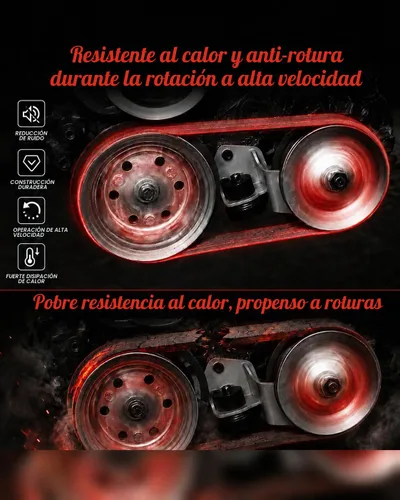 Vista 2 de StarknightMT Maverick Outlander - Cinturón de carbono de larga duración de nailon grueso de goma