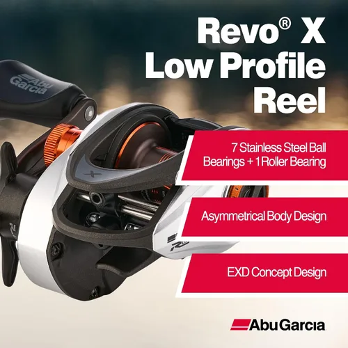 Vista 2 de Abu Garcia Revo X Carrete de Pesca Baitcast de Perfil Bajo