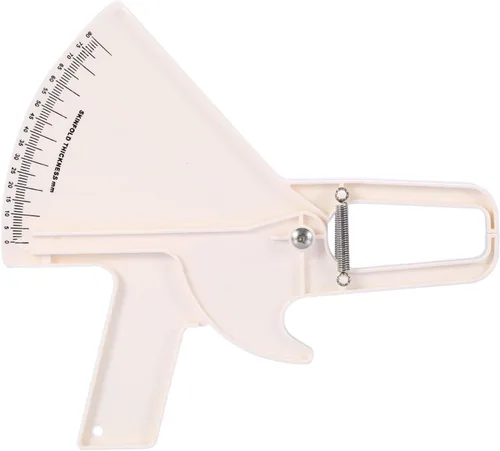 Vista 10 de Yinhing Calibre de grasa corporal, herramienta de medición precisa de pliegue de piel de 0.000-3.150 in con escala de fácil lectura, fitness y Negro