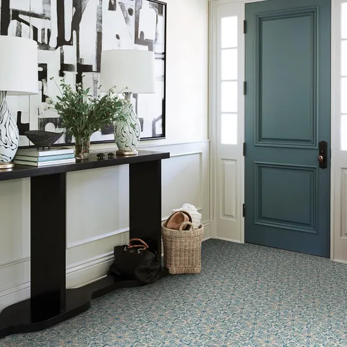 Vista 3 de FloorPops FP2477 Fontaine - Azulejos de suelo Peel & Stick, color azul