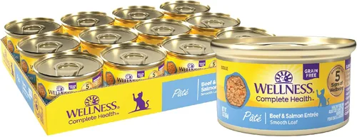 Vista 11 de Wellness Complete Health - Alimento húmedo en paté para gatos adultos, natural, rico en proteínas, sin granos, 3 onzas, paquete de 24