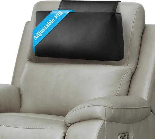 Vista 16 de Almohada para Reposacabezas de Sillón Reclinable, Almohada de Soporte Ajustable y Cómoda para Cuello y Cabeza, Reposacabezas de Terciopelo Suave