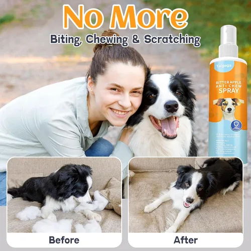 Vista 7 de Spray sin masticar para perros, spray de manzana amarga para perros a masticar lejos, ayuda para el comportamiento de entrenamiento de gatos