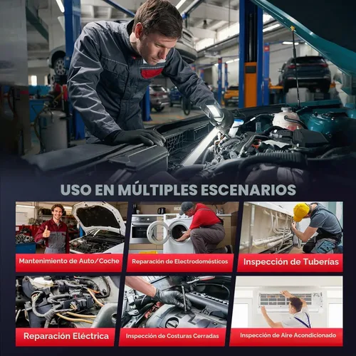 Vista 4 de Autel Cámara de inspección MV105S, sonda ultrafina de 0.2 in, boroscopio gran angular de 90°, cámara endoscopio USB impermeable IP67 con luces LED