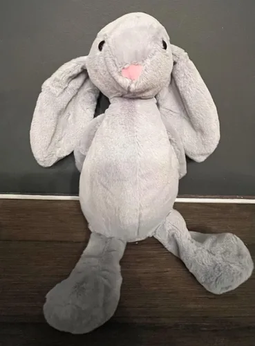 Vista 3 de Peluche de conejo de Pascua personalizado de 10" (marrón)