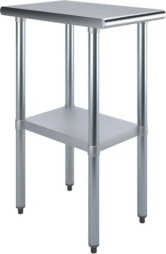 Vista 65 de Mesa de trabajo de acero inoxidable, mesa de metal