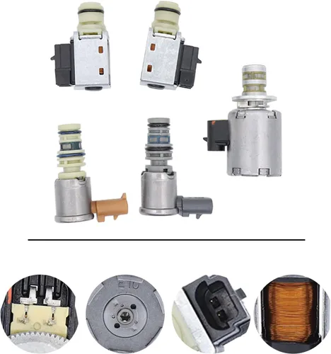 Vista 5 de Kit de solenoide maestro de transmisión 4L60E 4L65E compatible con GM EPC Shift 2003 en adelante, juego de 5 piezas