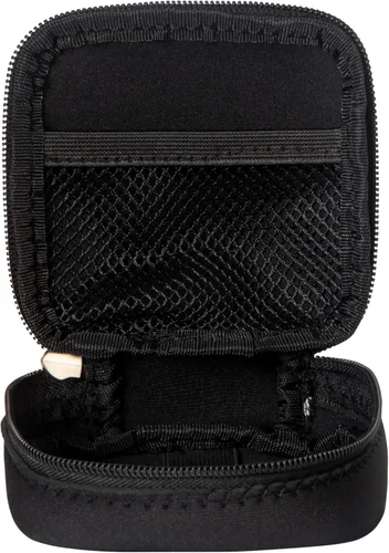 Vista 3 de Mini bolsa para organización, organizador electrónico pequeño y suave, bolsa de transporte de almacenamiento de viaje compatible con adaptador