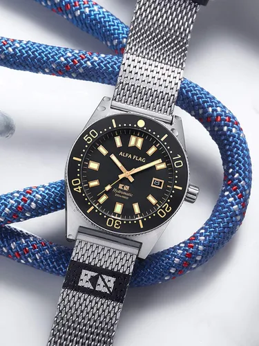 Vista 6 de Hydromatic AFHM200-1A9 - Reloj deportivo automático profesional para hombre, 656.2 ft660 pies, AFHM200-1A9, Buceo Profesional