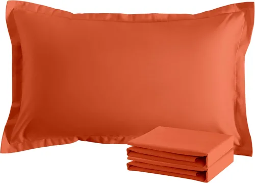 Vista 102 de NTBAY Fundas de almohada estándar, paquete de 2 fundas de almohada de microfibra cepillada de 20 x 26 pulgadas, súper suaves y acogedoras