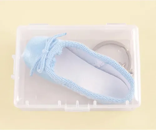 Vista 4 de BIBABLYKE Mini zapatos de ballet llavero zapatos de punta llaveros hechos a mano Pointe zapato encanto bolsa colgante regalo para amantes de la danza