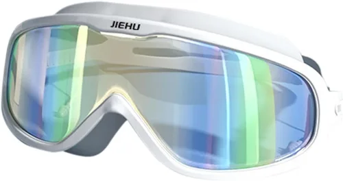 Vista 5 de Gafas de natación para adultos, antivaho sin fugas, gafas de natación de visión amplia, gafas de piscina de visión clara para jóvenes, hombres