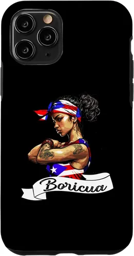 Vista 27 de Funda para iPhone 16 chica puertorriqueña Boricua Puerto Rico Flag Pride Mujer