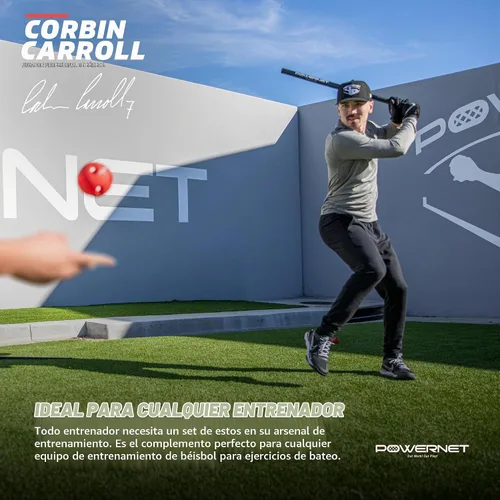 Vista 6 de PowerNet Crusher Training Baseballs, Baseball Hitting Trainer for Improved Speed, Power & Coordination, Batting Practice Baseballs