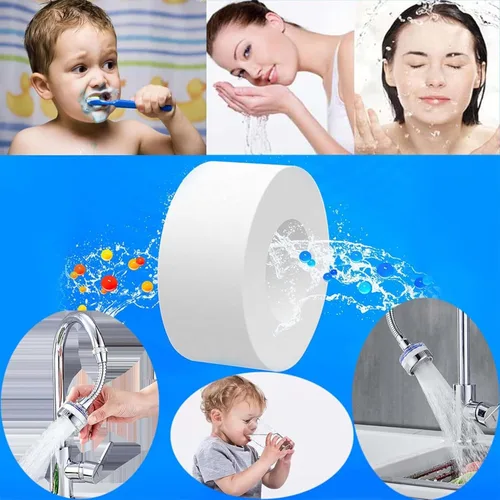 Vista 5 de Paquete de 10 filtros para fregadero de baño, filtración de algodón PP para grifo de fregadero, elimina plomo, calcio, óxido, hierro, metales