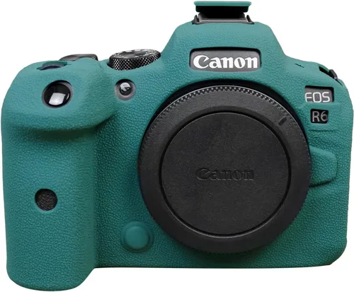 Vista 7 de MUZIRI KINOKOO EOS R6/R6 II - Funda protectora compatible con cámara Canon EOS R6/EOS R6 II/EOS R6 Mark II, funda de silicona suave para cámara