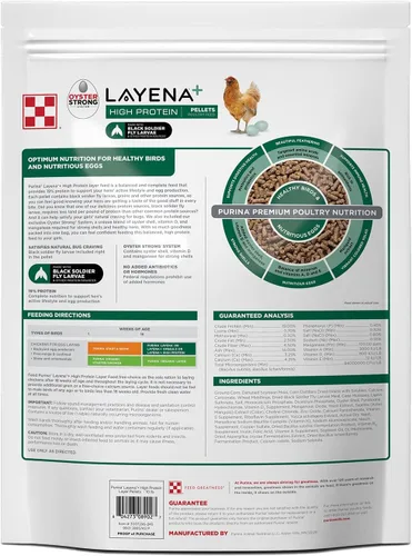 Vista 2 de Purina Layena + Alimento de pollo con alto contenido de proteínas (10 libras)