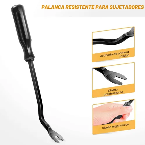 Vista 4 de GOOACC Kit de 5 piezas de herramientas de extracción de molduras de nylon para automóviles, kit de herramientas de extracción sin rayar para panel