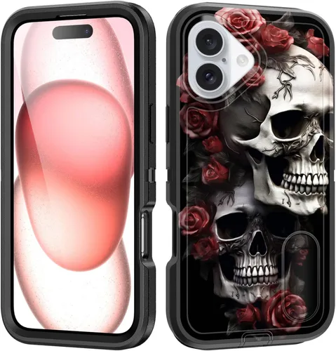 Vista 117 de Funda para iPhone Air con soporte integrado, a prueba de golpes, polvo y caídas, 3 capas, grado militar, funda protectora para iPhone Air de 6.5