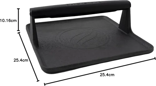 Vista 4 de Blackstone 5554 Prensa para parrilla de hierro fundido pre-sazonada, 10" x
