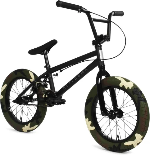 Vista 9 de Bicicleta Freestyle Elite BMX, Marco de Acero Duradero, Disponible en Tamaños de 16", 18" y 20". Nuevos Tamaños de 26" y 29" de Bicicletas BMX.