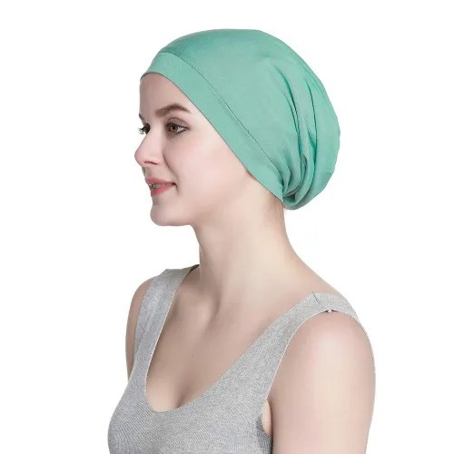 Vista 81 de Alnorm - Gorro con forro de satén y suave banda elástica para hombres y mujeres, talla única Se ajusta a la mayoría