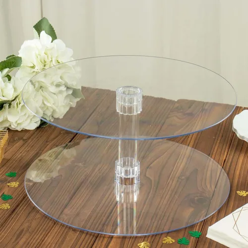 Vista 2 de Efavormart - Soporte para decoración de postres de 2 niveles de 18 pulgadas para cumpleaños, Navidad, fiesta, boda