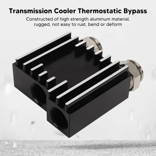 Vista 4 de Enfriador de transmisión termostática Bypass Upgrade para Dodge Ram 2500 3500, para Cummins 68RFE 6.7L