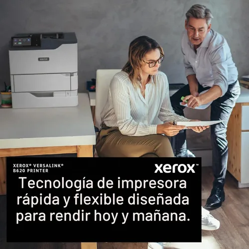 Vista 5 de Xerox VersaLink B620DN Color blanco y negro impresora láser