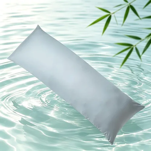 Vista 11 de Fundas de almohada de viscosa de bambú con cremallera, tamaño estándar, 2 Beige