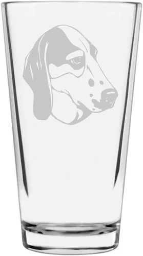 Vista 242 de Podenco Canario - Vaso de pinta de 16 onzas con temática de perro personalizado