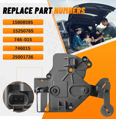 Vista 3 de Acuario de puerta de escotilla trasera reemplaza 746015, 15250765, 15808595, 25001736 Reemplazo para Chevy Tahoe, Suburban, GMC Yukon, Yukon XL