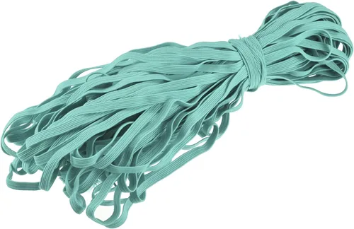 Vista 21 de MECCANIXITY Cordón elástico plano para coser de 1/4 de pulgada, 0.236 in, 33 yardas, cuerda elástica pesada para manualidades, color verde militar