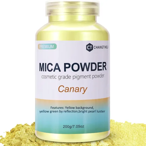 Vista 24 de CHANGTIKEJI Polvo de Mica, 24 Colores - 10g/Botella de Polvo de Pigmento Natural para Resina Epoxy, Fabricación de Jabón, Velas, Brillo de Labios