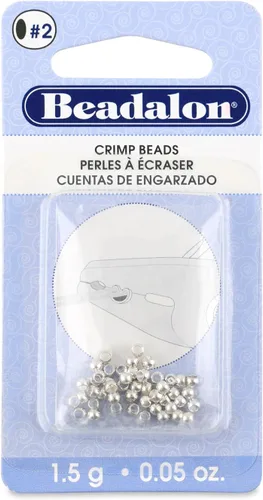 Vista 11 de Beadalon Cuentas de engarzar, tamaño #1, color dorado, 1 oz, aprox. 1,400 piezas