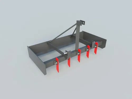 Vista 2 de Planos de hoja de caja de 3 puntos, accesorio de tractor raspador de caja de jardín, construye el tuyo propio