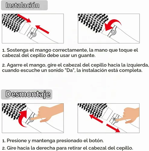 Vista 5 de Cepillo secador de pelo, secador de pelo y voluminizador, cepillo de aire caliente de un solo paso para secar, alisar, dar volumen