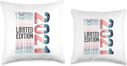 Vista 3 de Limited Edition Vintage 2021 Retro Birthday Throw Pillow