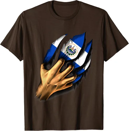Vista 4 de Camiseta Salvadoreña Bandera de El Salvador