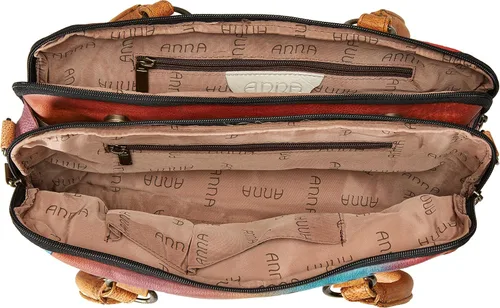 Vista 5 de Anna by Anuschka Bolso Satchel Cuero Genuino