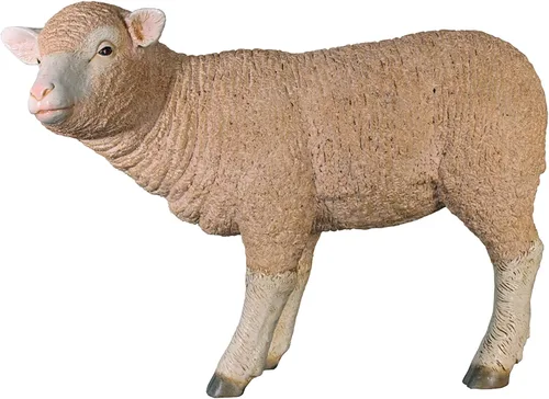 Vista 9 de Design Toscano Estatua de cordero de tamaño real de merino oveja: descansando