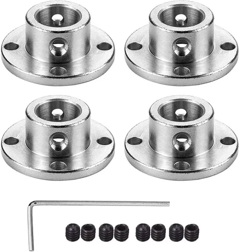 Vista 4 de Conector de acoplamiento de brida de 3 mm, accesorio acoplador de modelo de guía rígida, accesorios de eje para motores de modelo RC, bricolaje, 4