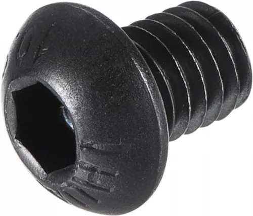 Vista 5 de uxcell Tornillos de cabeza de botón hexagonal M6x8mm Tornillos de acero de aleación 25pcs